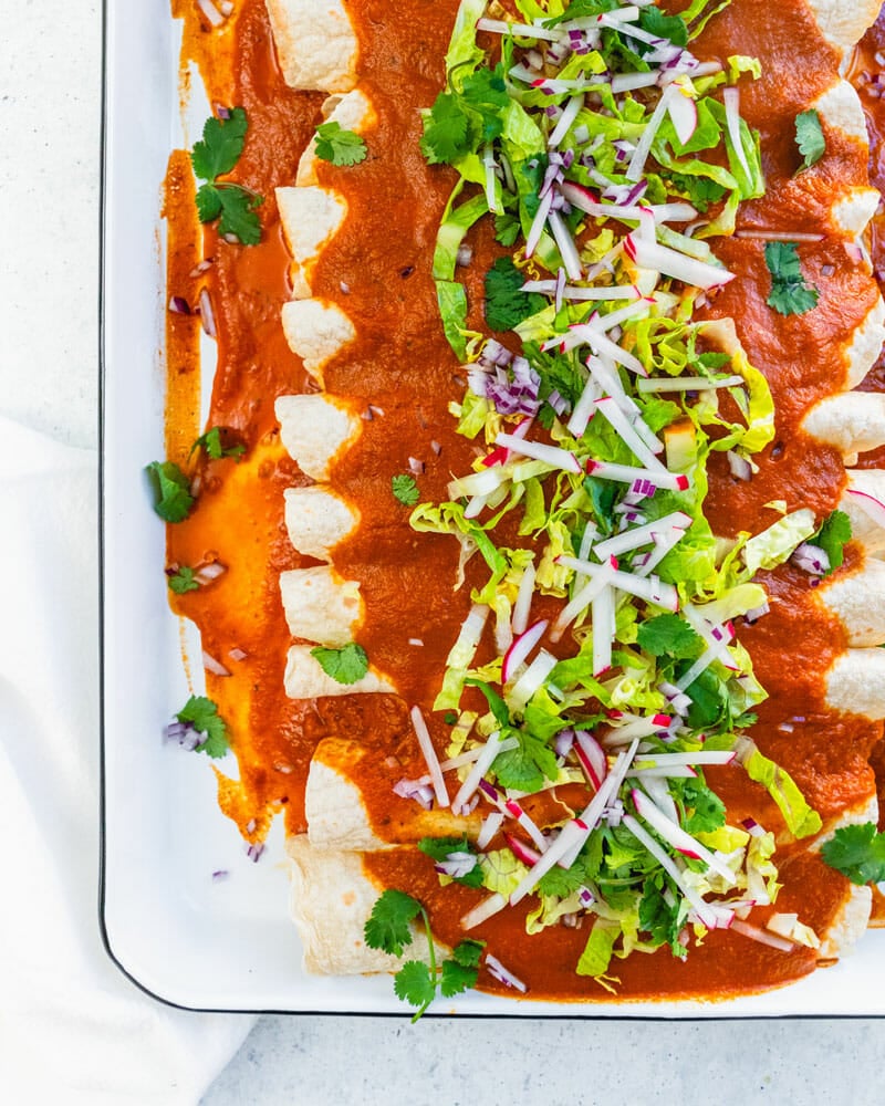 Vegan enchiladas