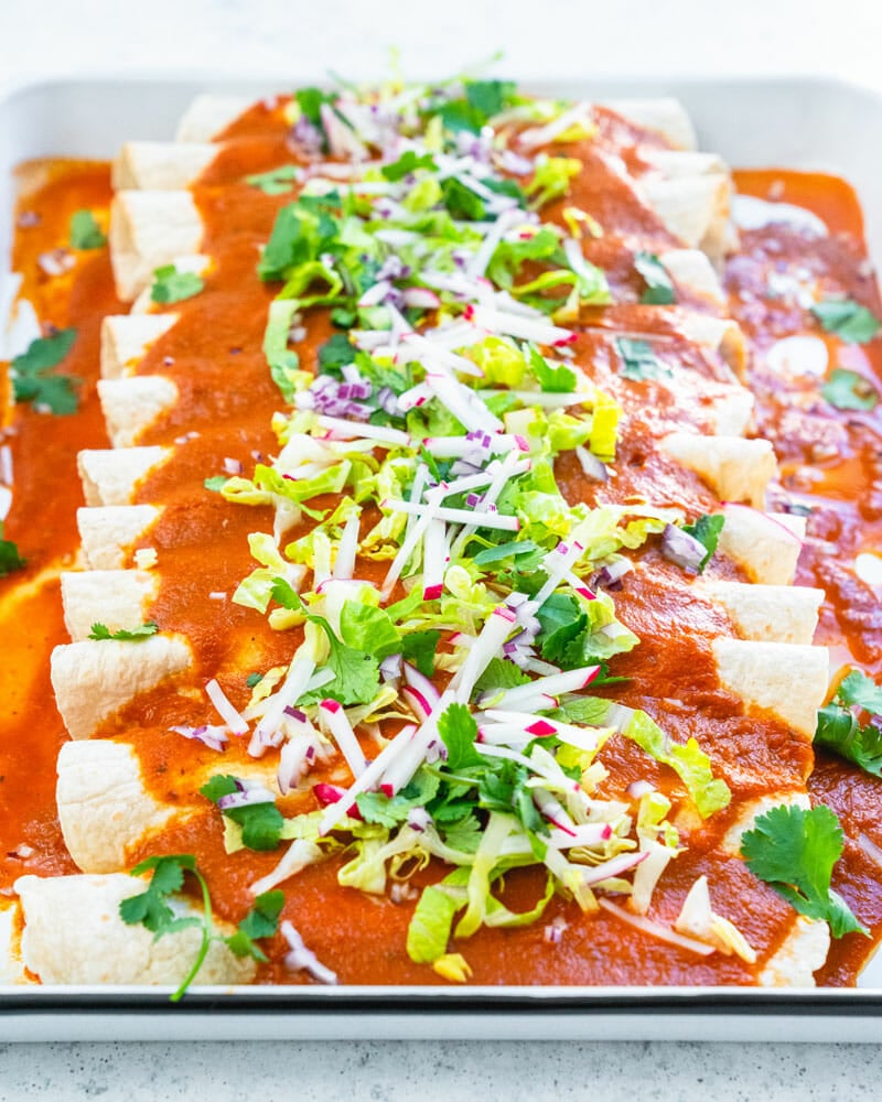 Vegan enchiladas