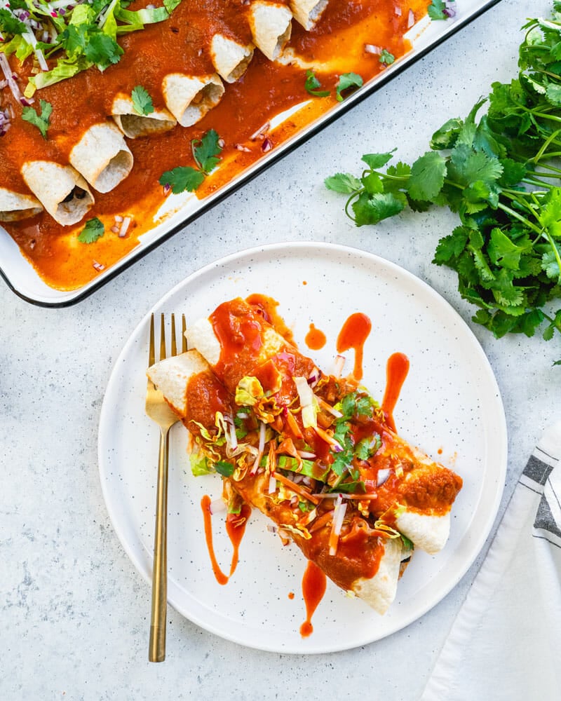 Vegan enchiladas