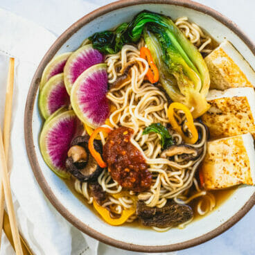 Vegan mushroom ramen