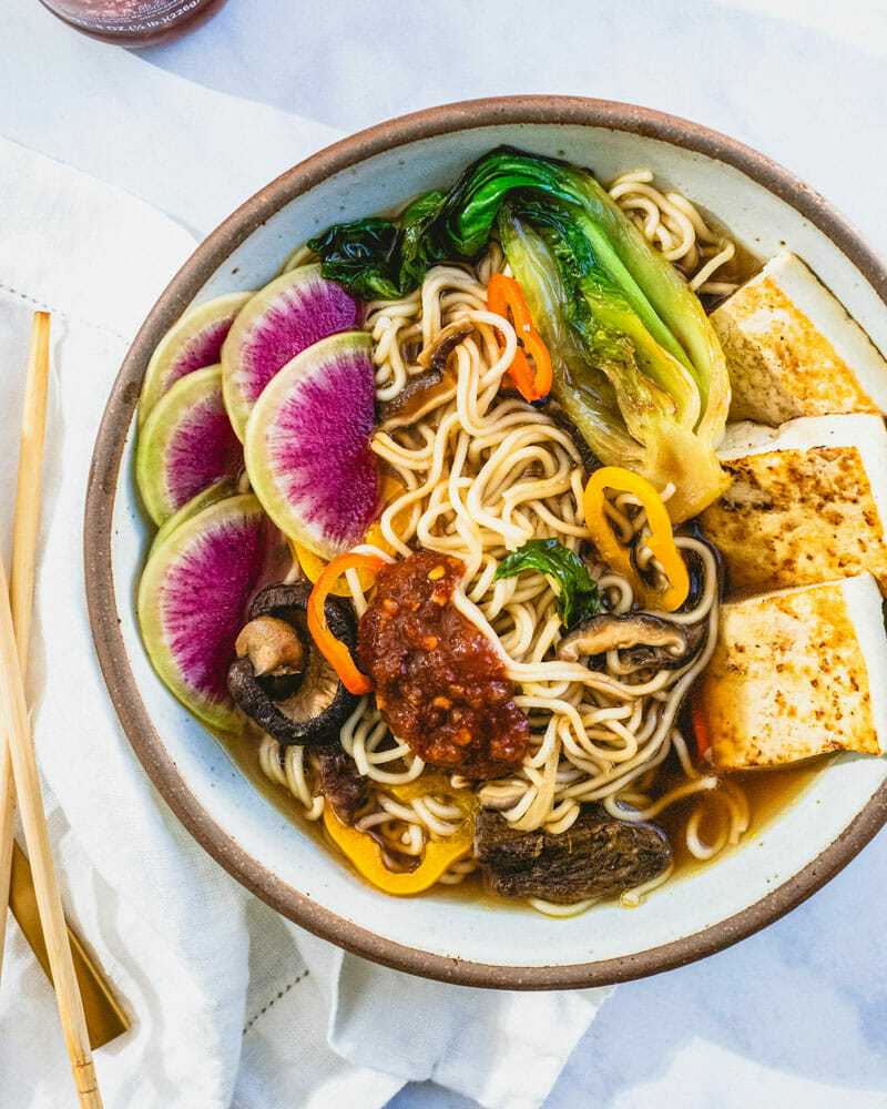 Vegan mushroom ramen