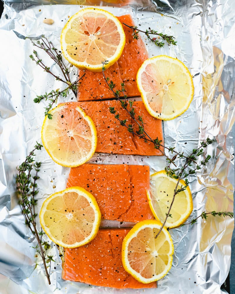 Baked salmon
