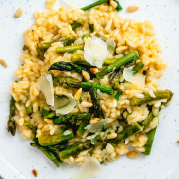 Asparagus risotto