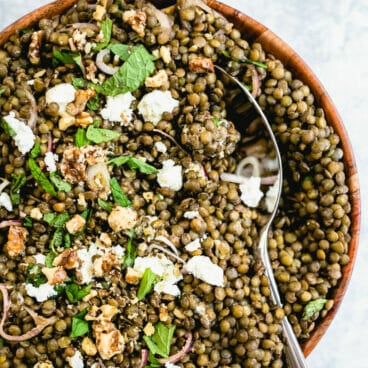 French lentil salad