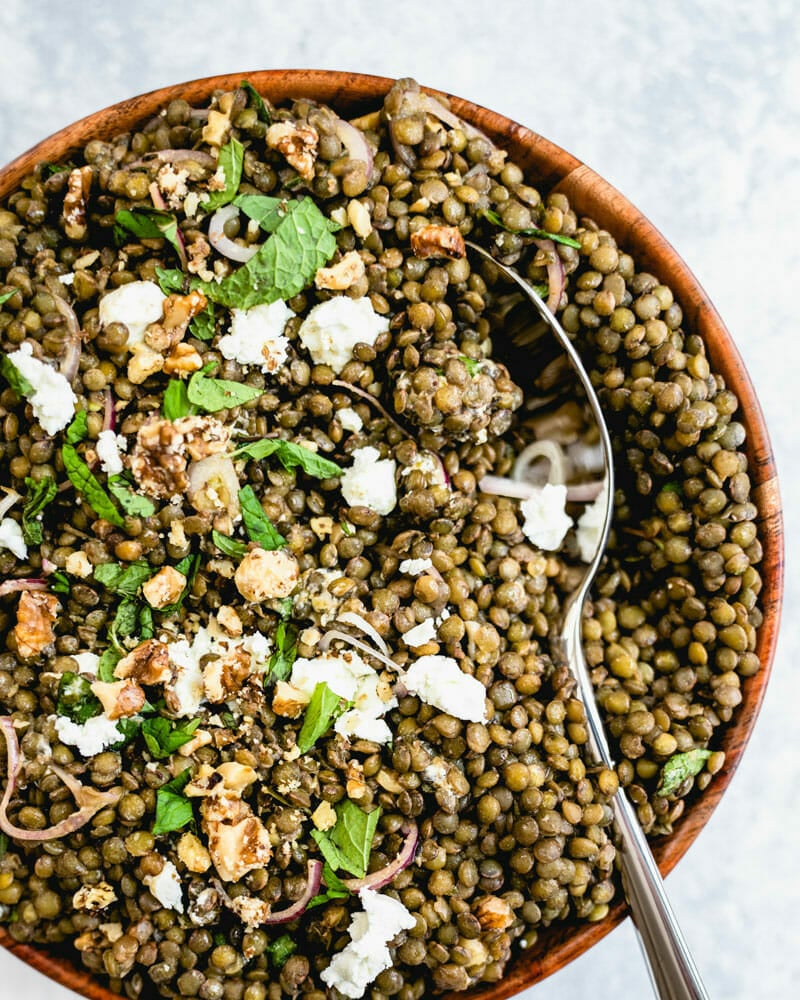 French lentil salad