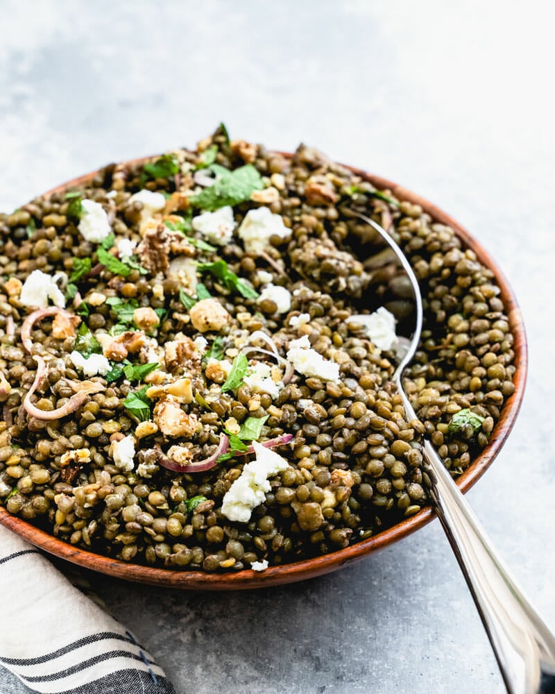 French lentil salad