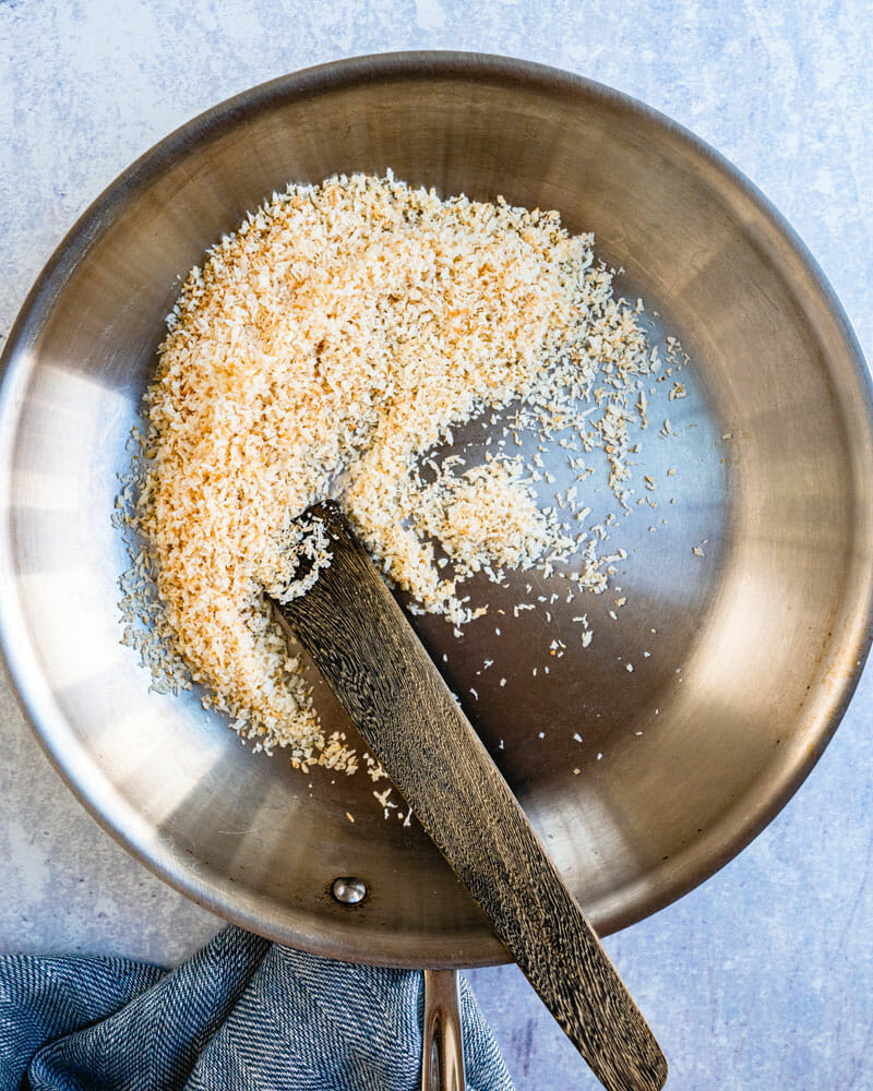 How to toast coconut on the stove