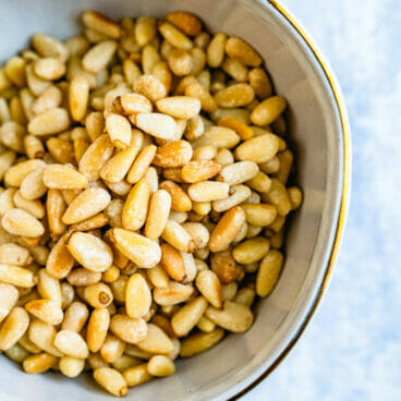 Toasted pine nuts