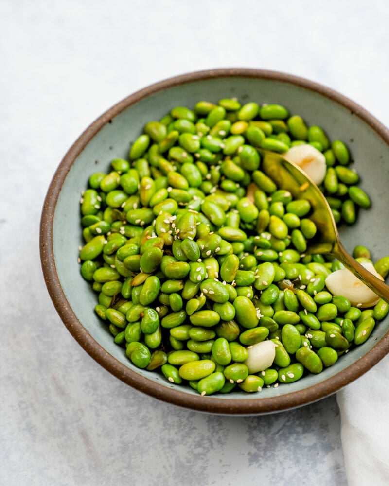 Shelled edamame: healthy easy side dish recipe
