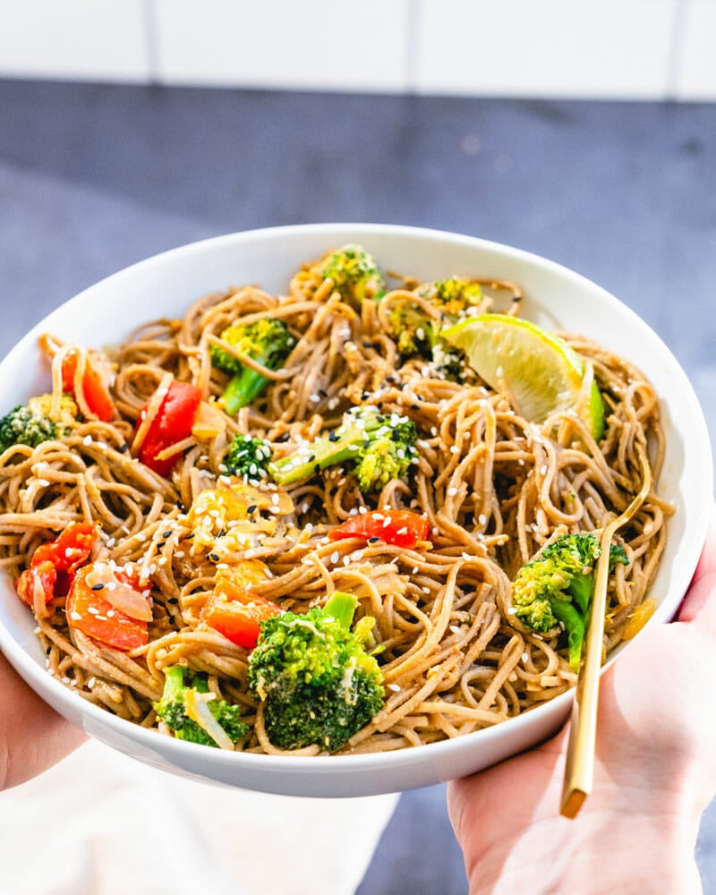 Soba noodle bowl
