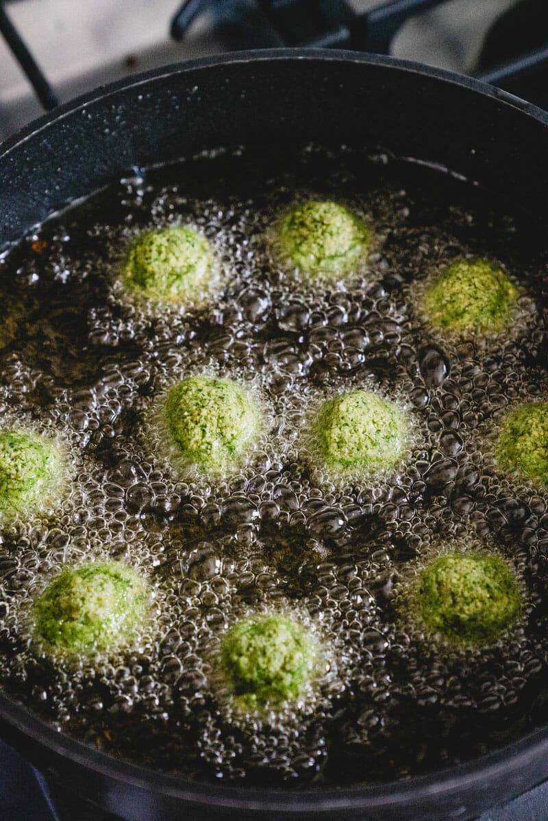 How to fry falafel