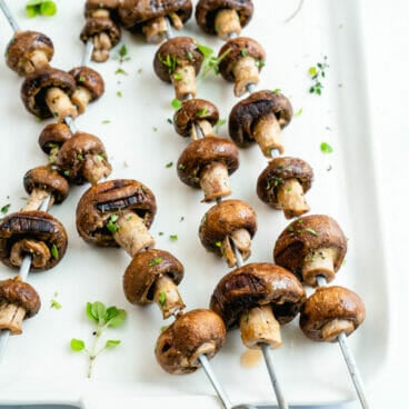 Grilled mushrooms