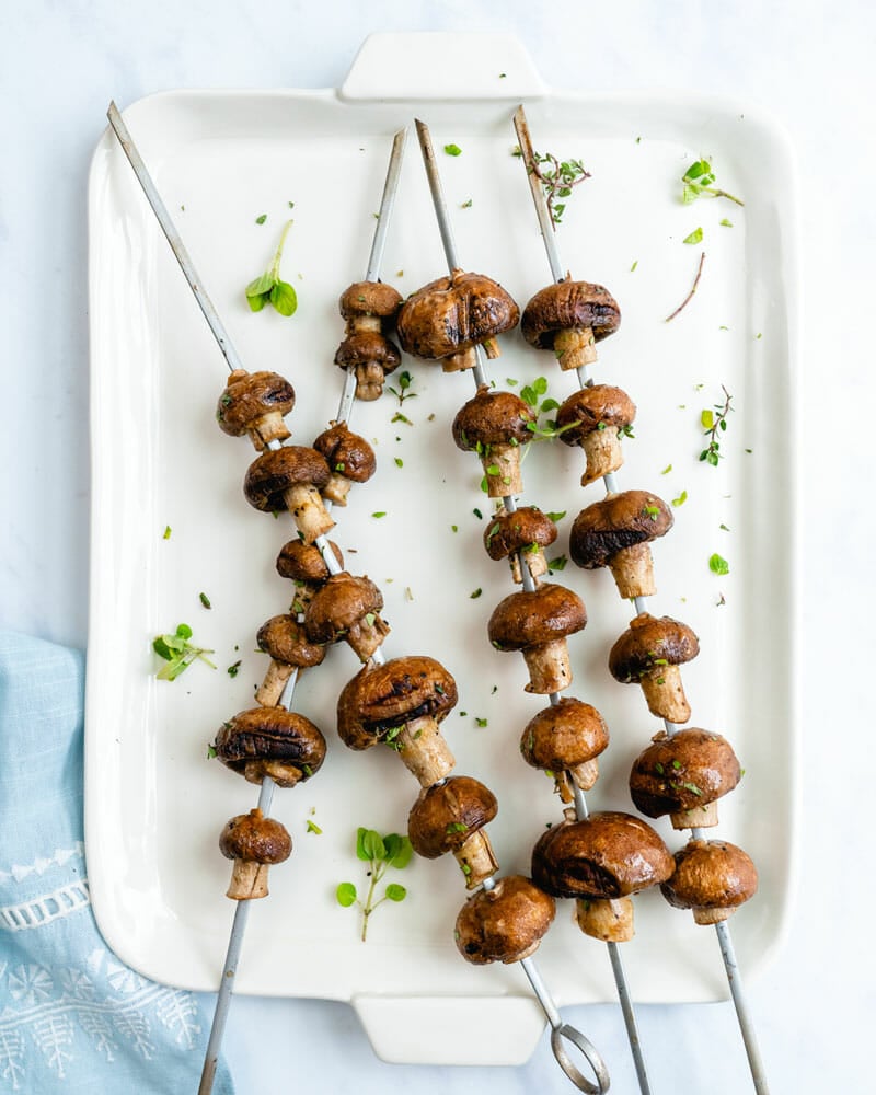 Grilled mushrooms