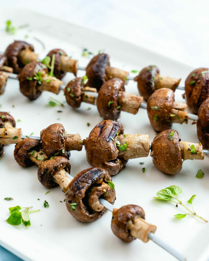 Grilled mushrooms