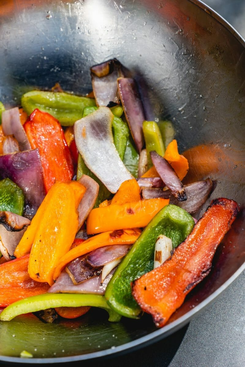 Grilled peppers