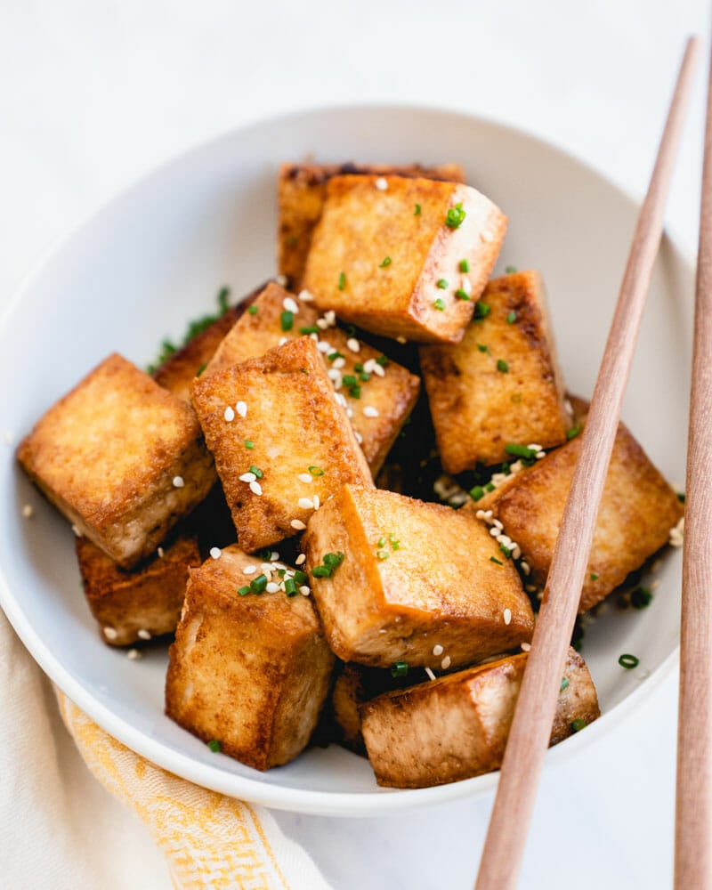 Pan fried tofu