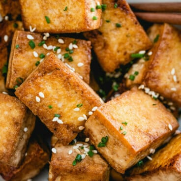 Pan fried tofu