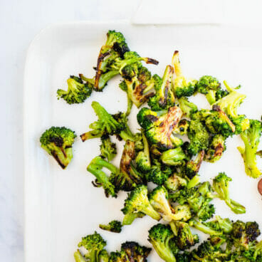 Roasted frozen broccoli