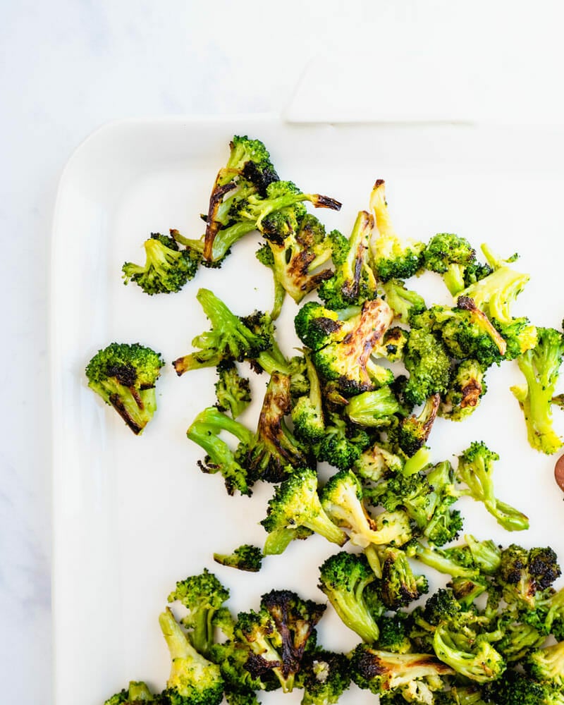 Roasted frozen broccoli