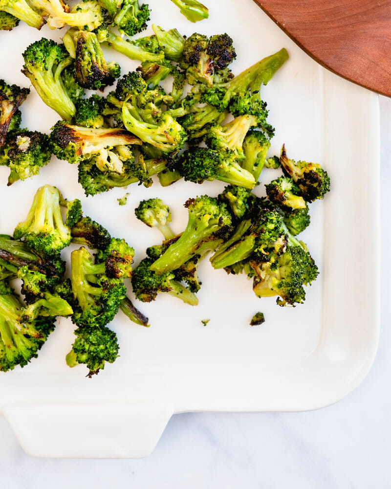 Roasted frozen broccoli