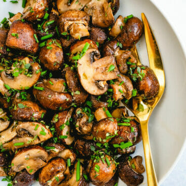 Roasted mushrooms