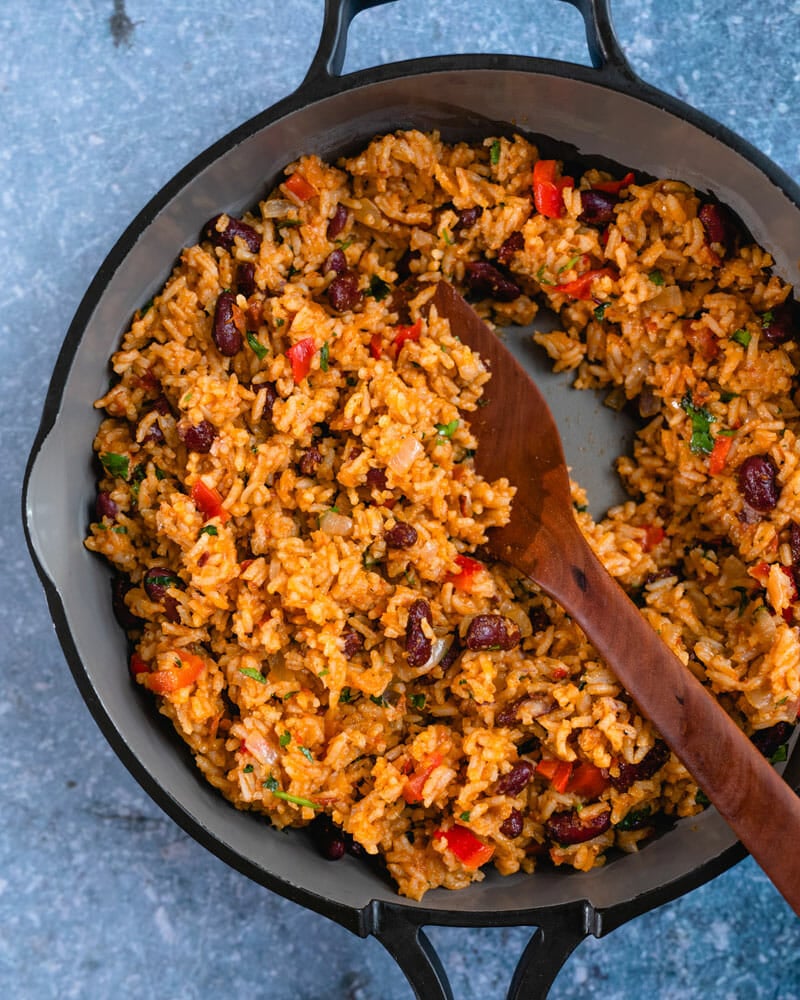 Spanish rice and beans