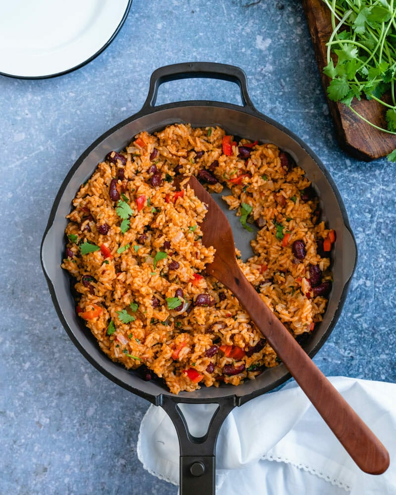 Spanish rice and beans