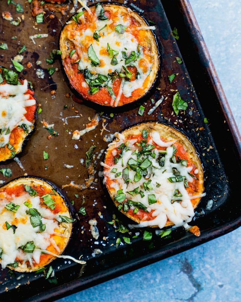 Eggplant pizza