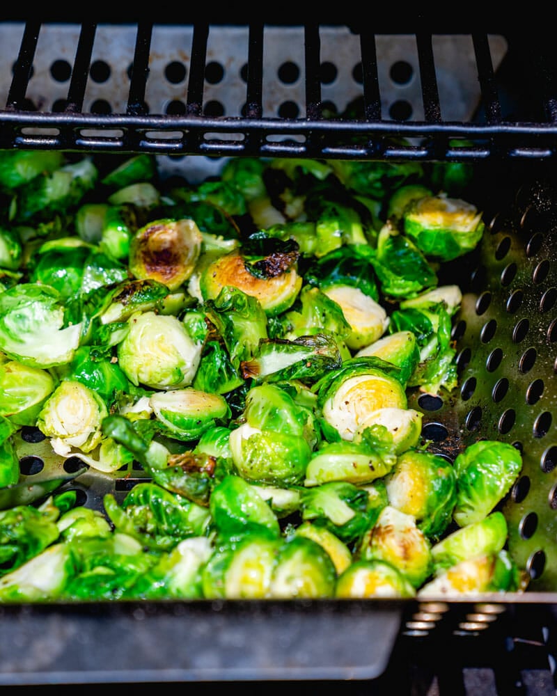 Grilled Brussels sprouts