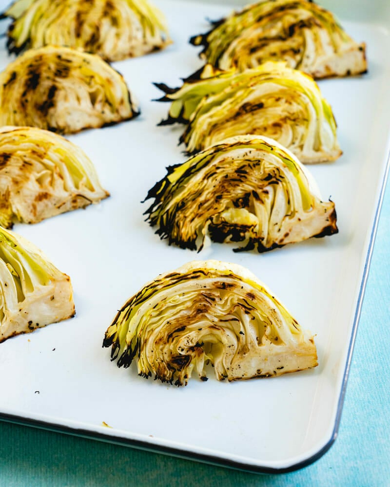 Grilled cabbage