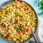 Grilled corn salad