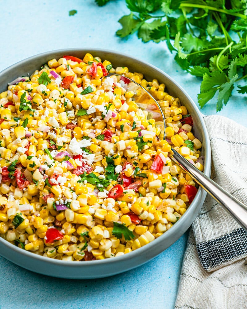 Grilled corn salad