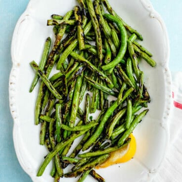 Grilled green beans