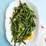 Grilled green beans