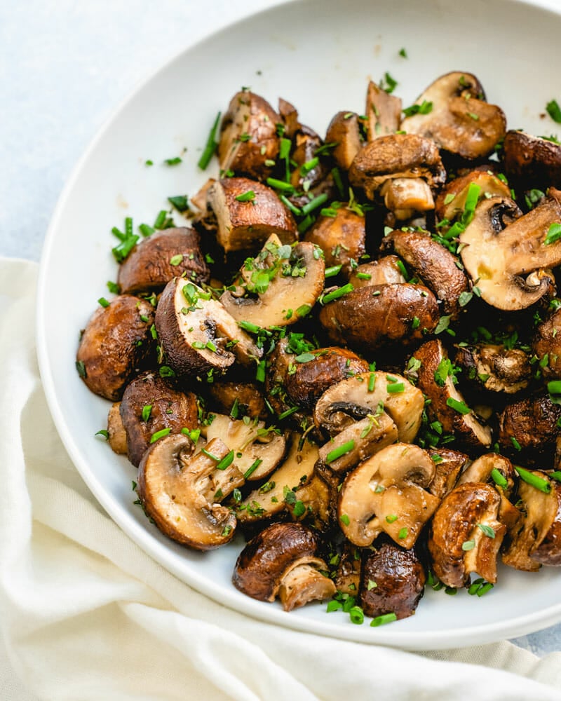 Roasted mushrooms
