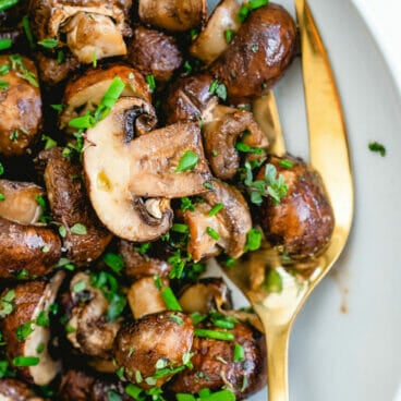Roasted mushrooms