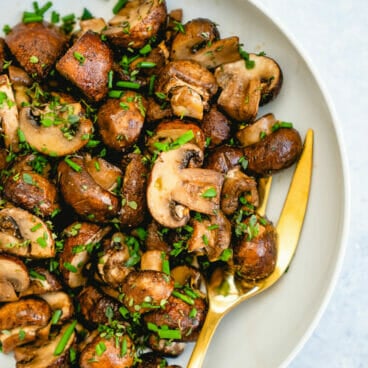Roasted mushrooms