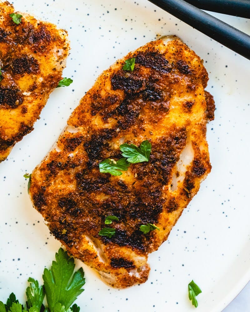 Grilled cod