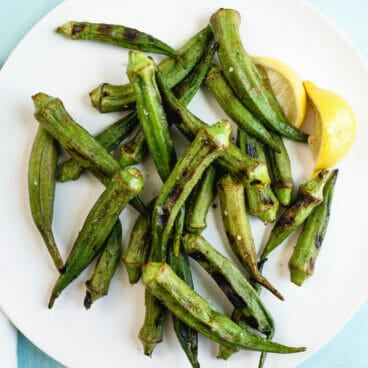 Grilled okra