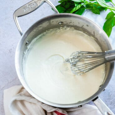 Parmesan cream sauce