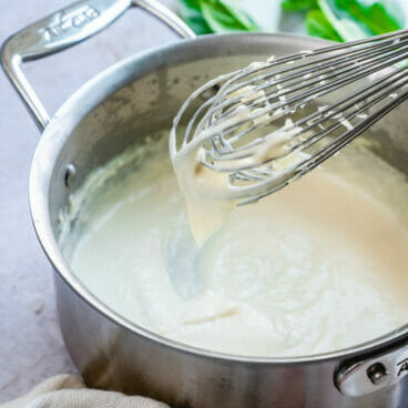 Garlic cream sauce