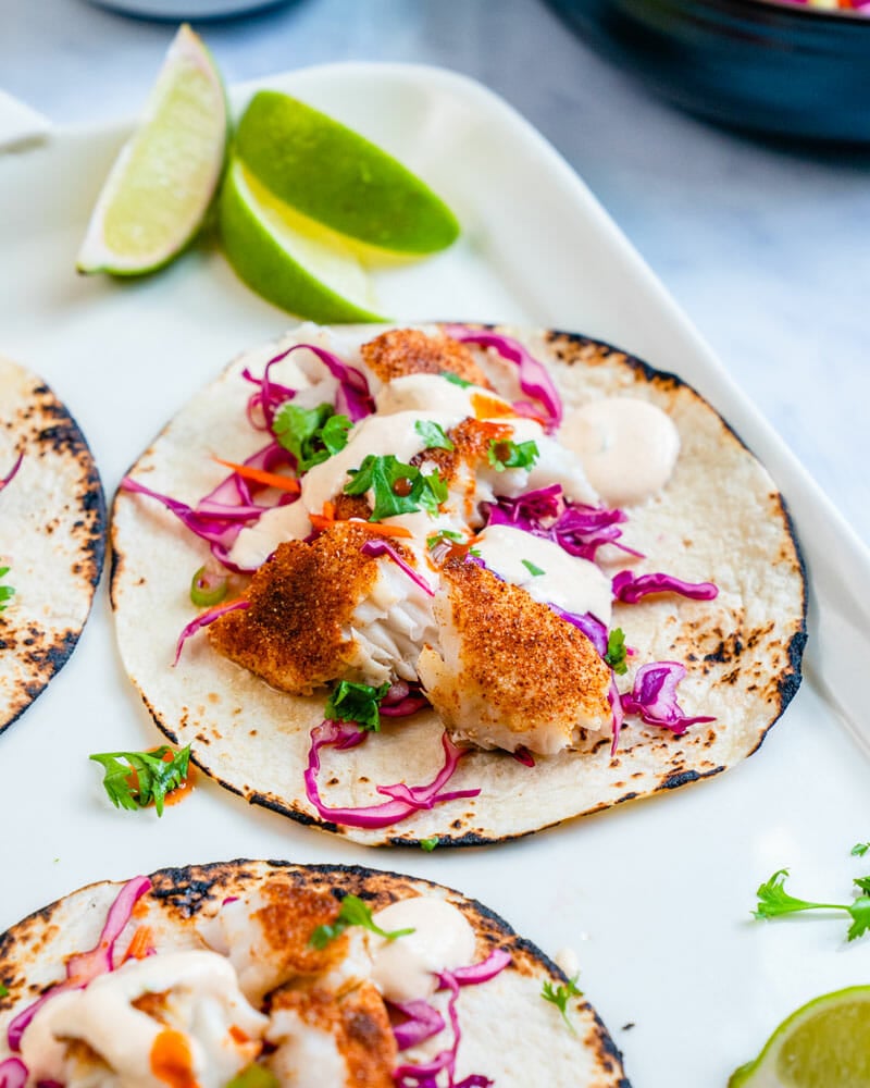 Grilled fish tacos