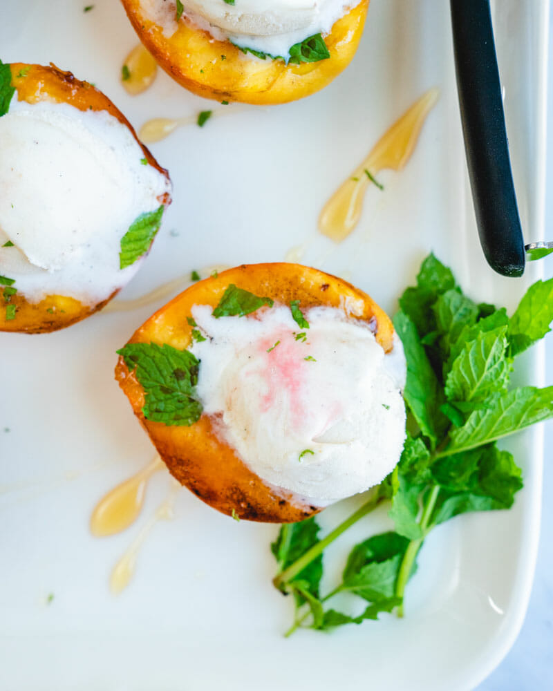Roasted peaches