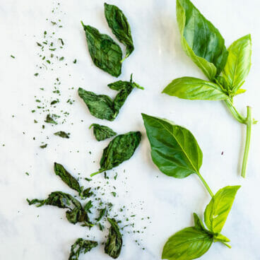 How to dry basil