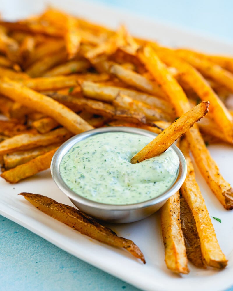 Healthy baked fries