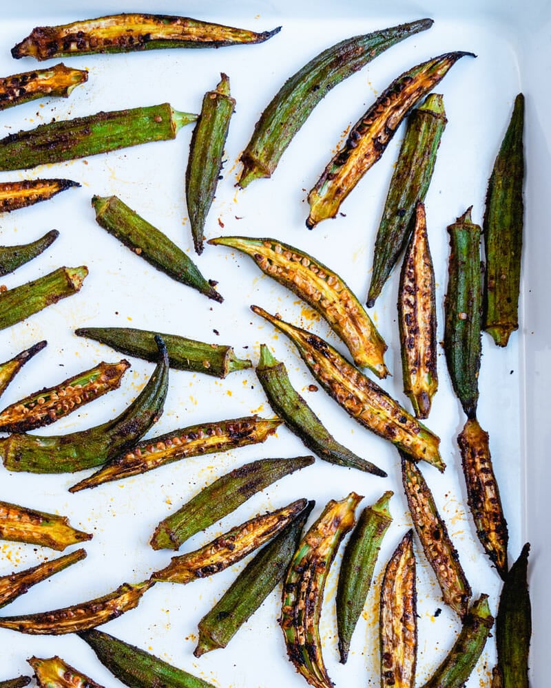 How to roast okra