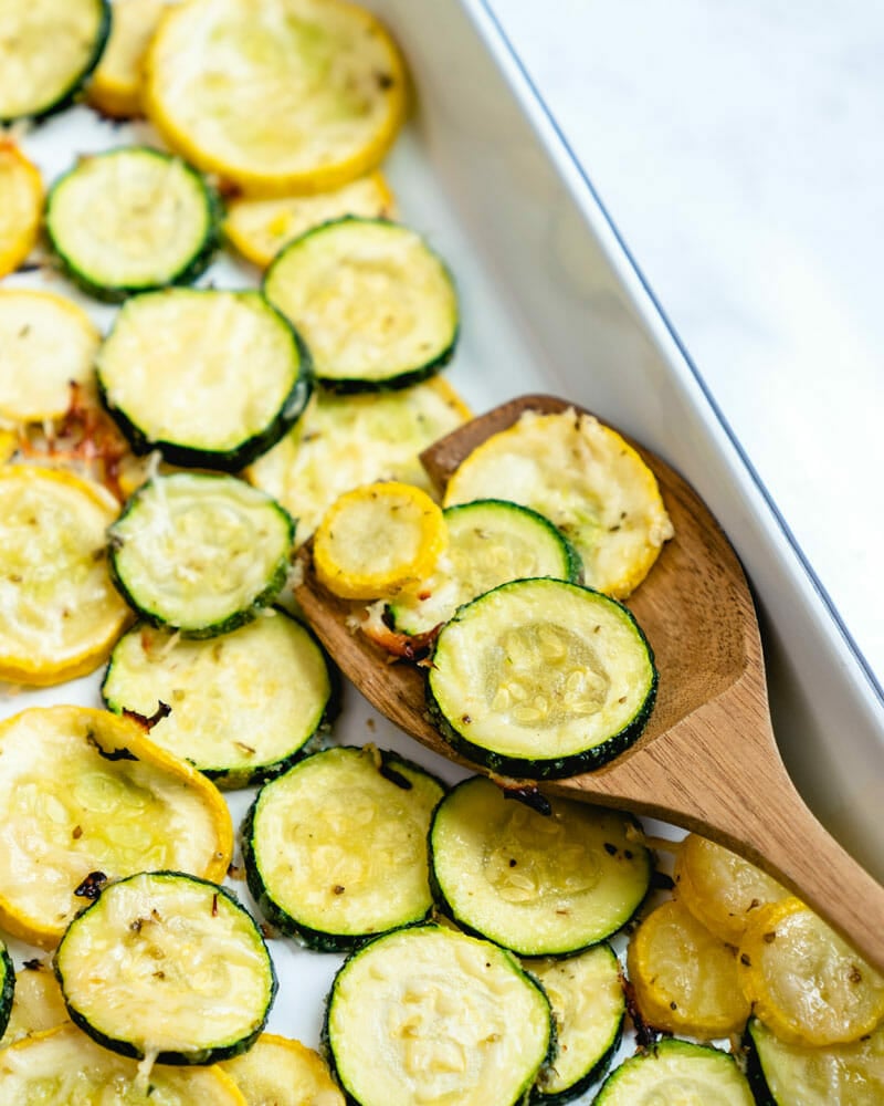 Roasted zucchini and squash