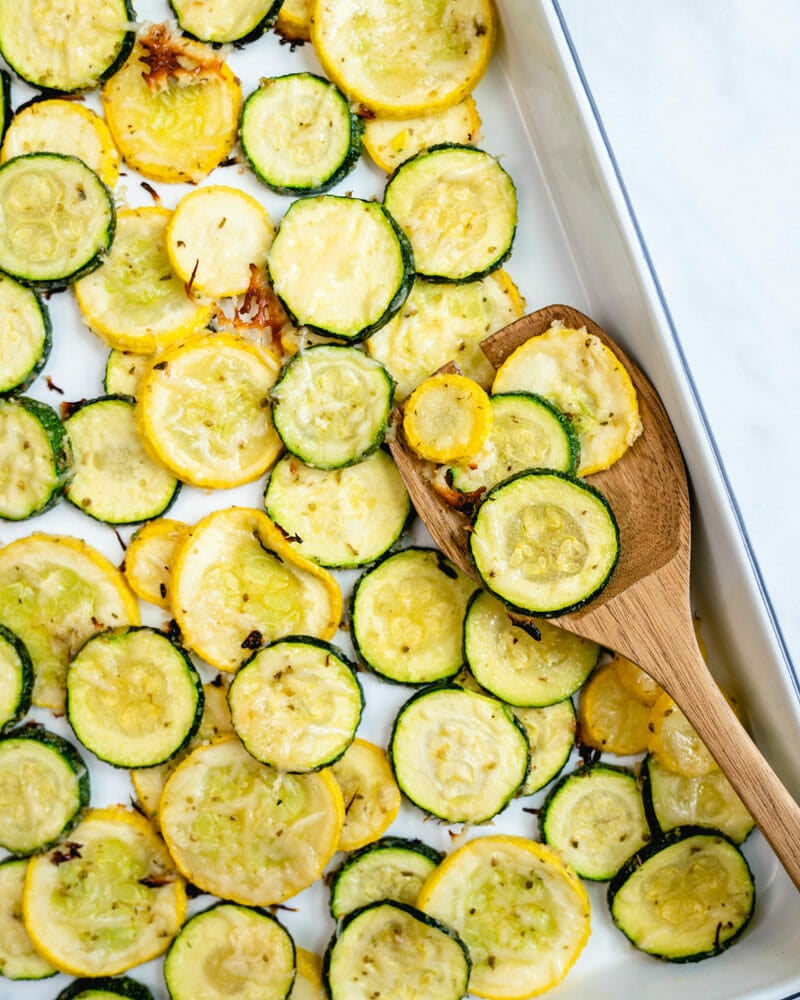 Roasted zucchini and squash