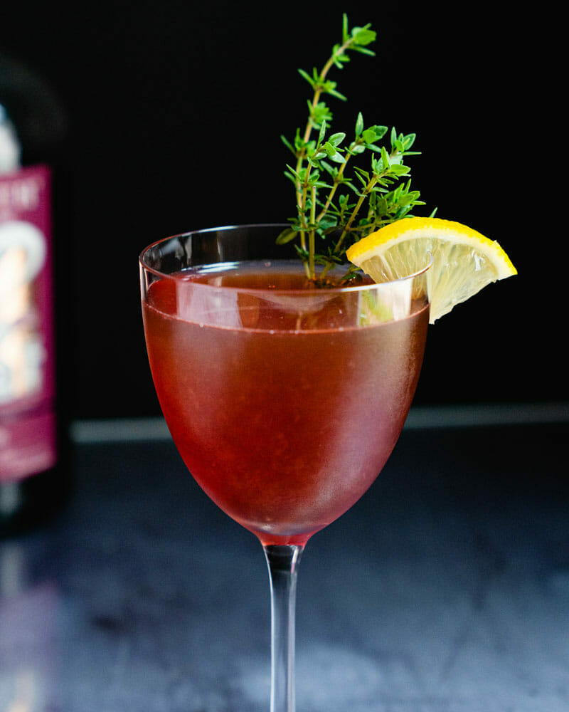 Sloe gin cocktail