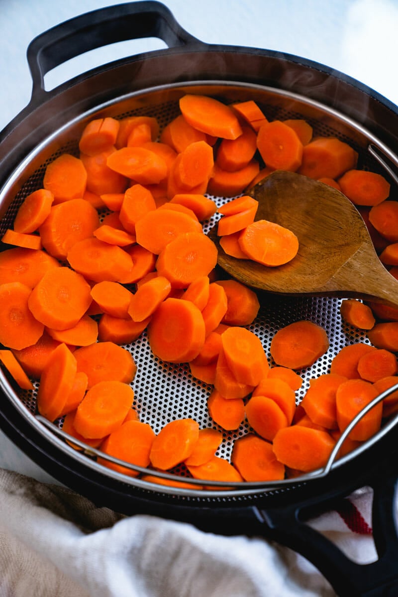Steamed carrots